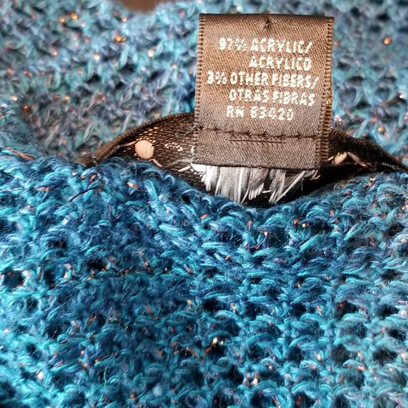 August Silk See-through Knit Mesh Tunic Sweater - Picture 8 of 10